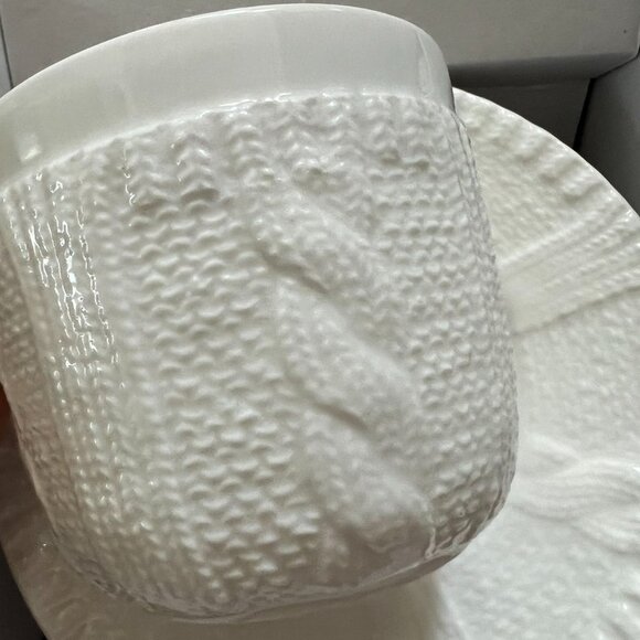 Yedi WHITE ESPRESSO CUPS & SAUCERS 3.5 OZ (SET OF 6) - Picture 3 of 12